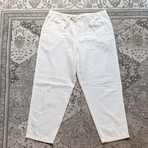 Zara White linen pants